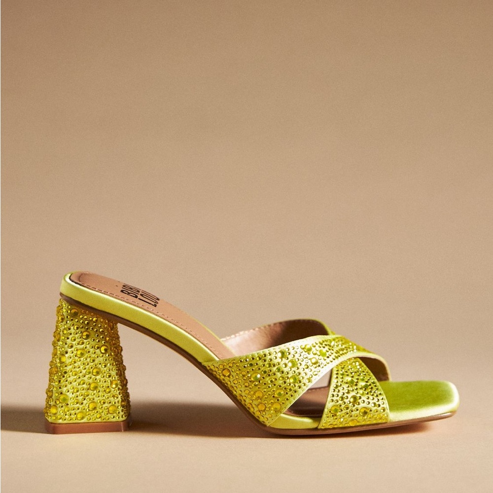 NWT Anthropologie Bibi Lou Shay Crystal heels 8